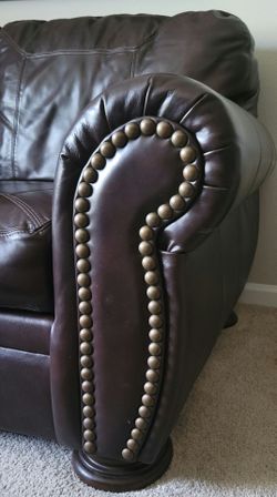 Brown leather sofa bought it in Ashley furniture