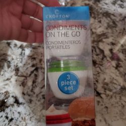 Crofton 3 Pc Condiment Containers 