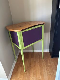 Solid Wood Live-Edge Entry Table