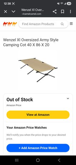 Wenzel Over Size Camping Cot