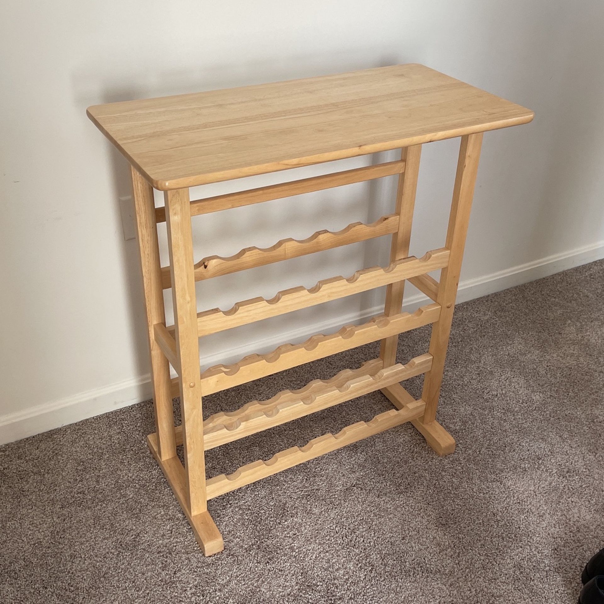 Wine Bar Table With Glass Holders