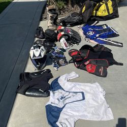 Assorted Off Road Motorcycle Dirt Biking Gear