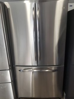 GE French doors stainless steel refrigerator