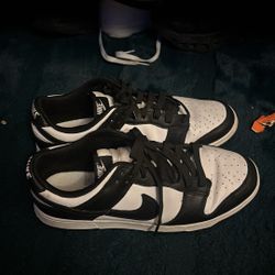 Nike Mens Dunk Low (Black and White) Size 10