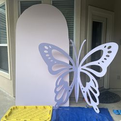 Backdrop Arch And butterfly 