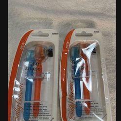 CA. NEW IN PACKAGE SALLY HANSON GET IN SHAPE BROW SHAPERS BRUSH & COMB. 2,2PACKS 
