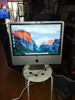 iMac 21 inch screen great to surf the web missing plastic glass cover but works great