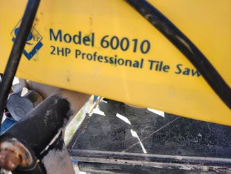 Model 60010 2 HP Professional Tile Saw