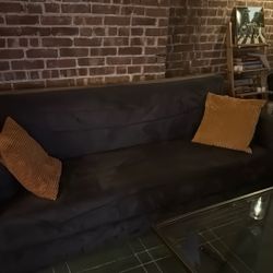 Black Couch (Folds Out Into Bed)