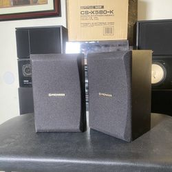 🔥 BRAND NEW in Box! Pioneer CS-X580-K Compact Bookshelf Speakers – Punchy Bass & Crisp Detail $69 🔥