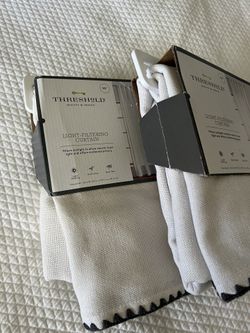 Threshold White Curtains 