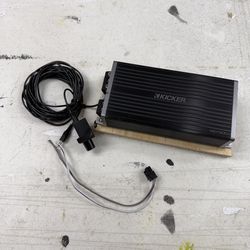 Kicker Key500.1 with Sub Remote and Wood Mount