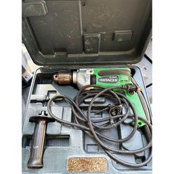 Hitachi Genuine 1/2” Variable Speed Drill Model D13VF 9.0 Amp W/ Case