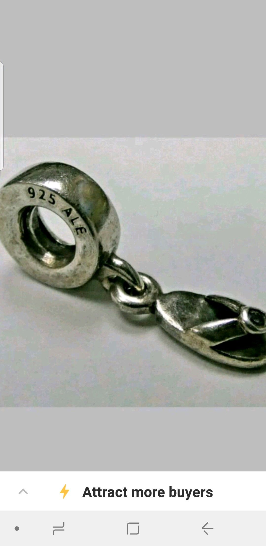 Pandora Flip flop charm