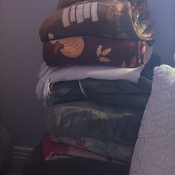 Stack of blankets