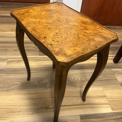 Vintage Italian Wood Side Table 