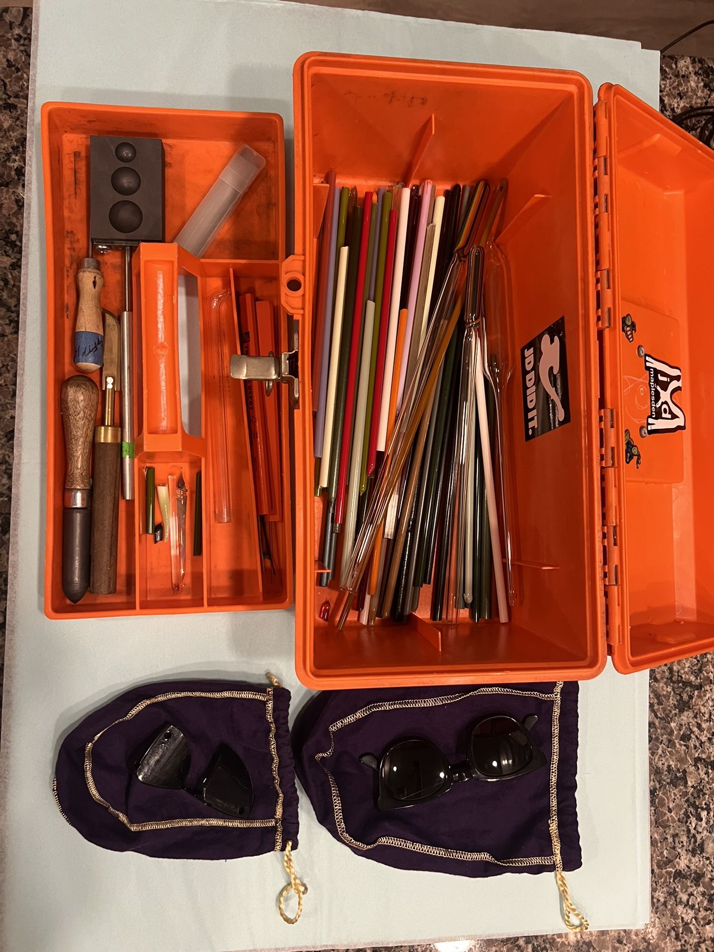 Tuff Box With Glass Craft Supplies