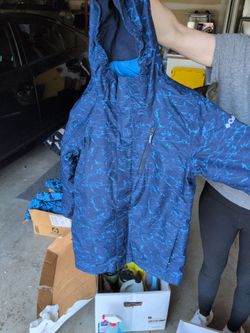 Columbia Hooded Jacket Blue Print