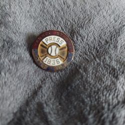 1936 New York World's Series Yankees Press Badge