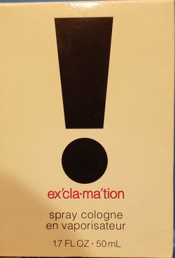 New sealed Exclamation 1.7 fl oz spray cologne