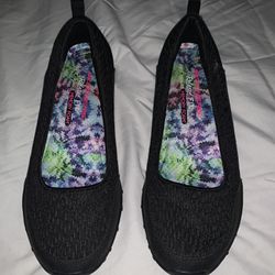 Sketchers Air-Cooled Women’s Memory Foam Slip On Shoes Black Size 6.5 