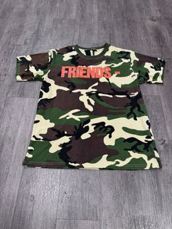 Camouflage green/orange FRIENDS Vlone T-shirt