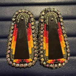 Beaded Native American Earrings Authentic