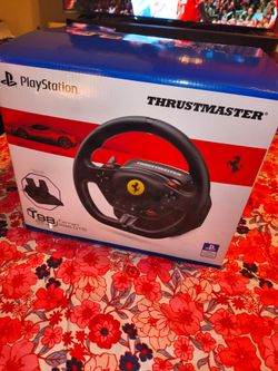 Thrustmaster T98 Ferrari 296 GTB Racing Wheel and Pedal Set (compatible with PS5, PS4 & PC)