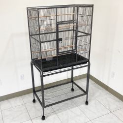 $135 (NEW) Large 63” Bird Cage for Mid-Sized Parrots Cockatiels Conures Parakeets Lovebirds Budgie, 32x19x63”