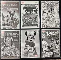 Disney 100 B&W Sketch variants 1:100
