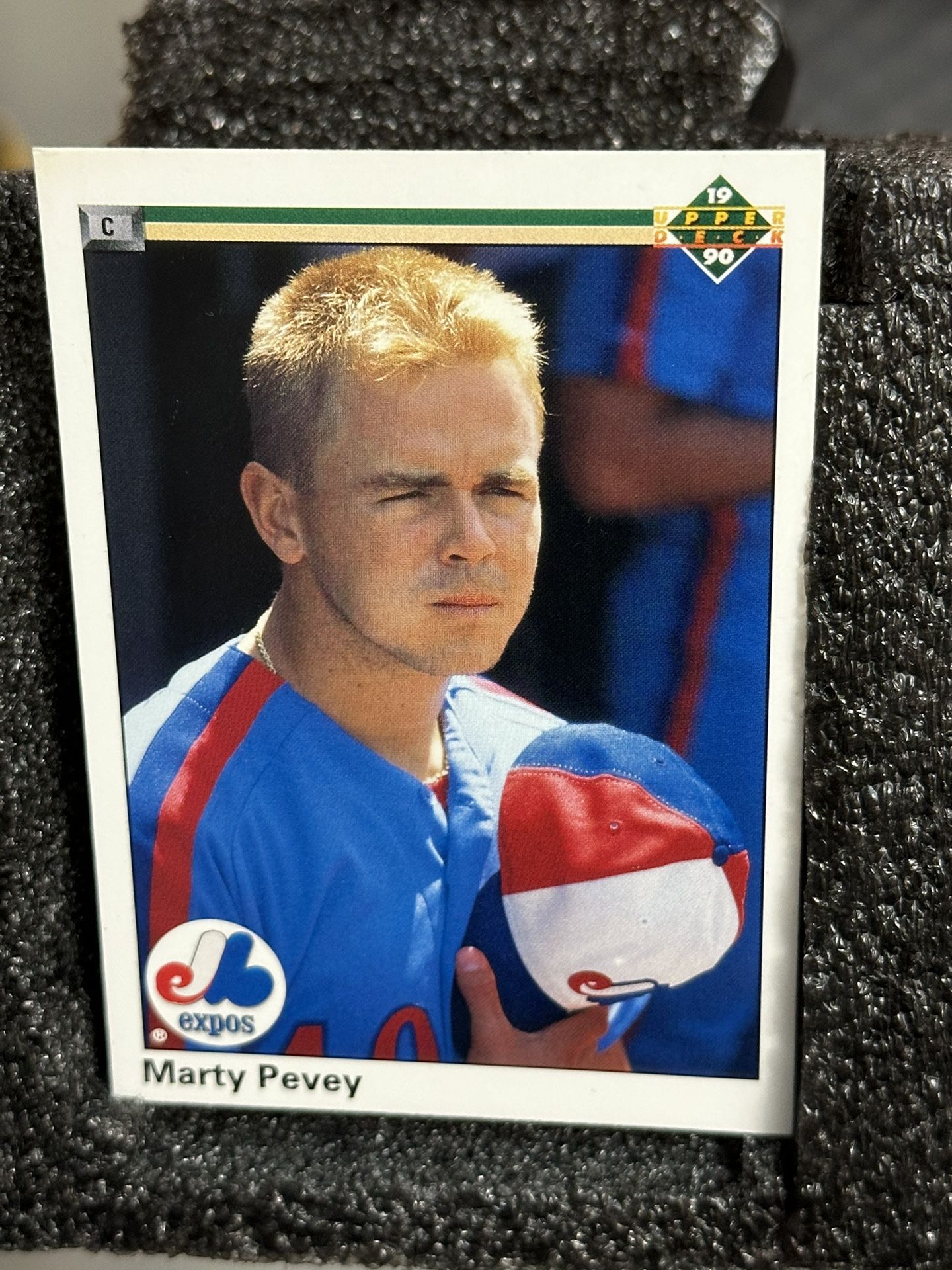 1990 Marty Pevey Montreal Expos Upper Deck Baseball Card # 628