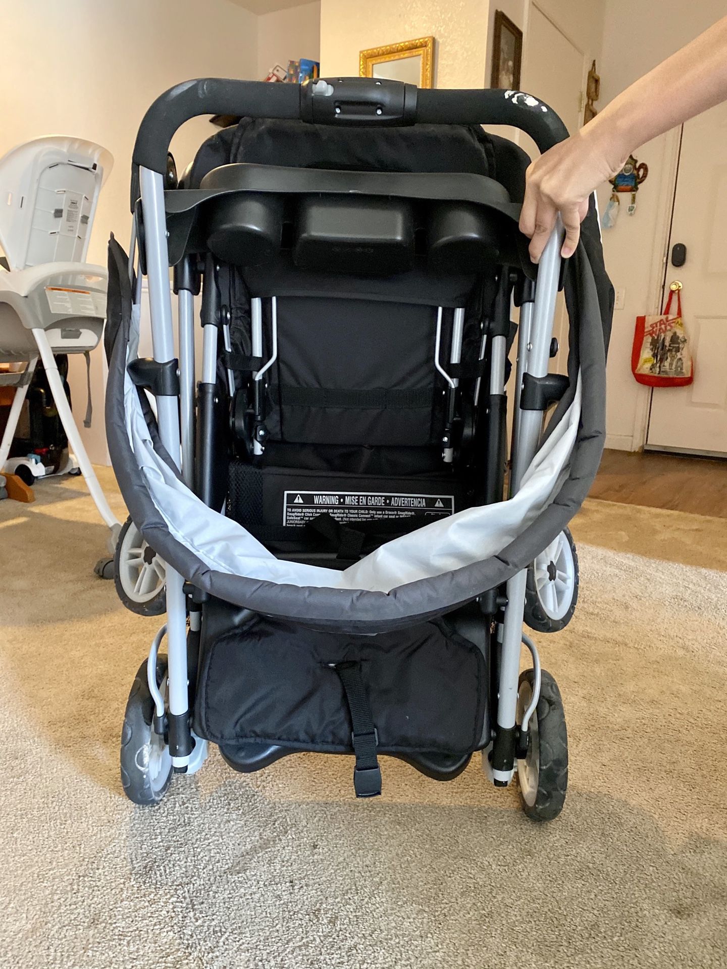 Grayco click connect sit and stand double stroller