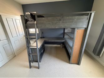 Pottery Barn Sleep and Study Loft Bed