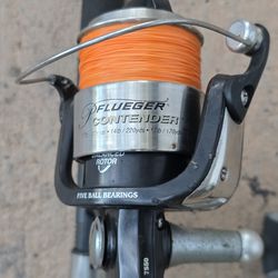 Pfleuger Reel/New Lines/New Black Beauty Rod