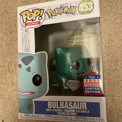Funko Pop Exclusive Convention Pokémon Bulbasaur Diamond Glitter See Pic 2 Damaged Corner