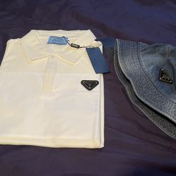 Prada Shirt & Bucket Hat (medium)