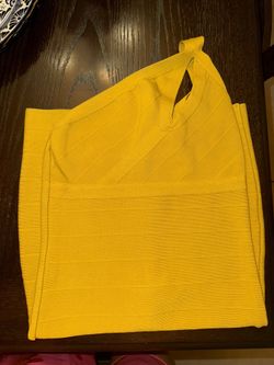 Mustard Bandage Dress 