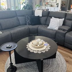 Leggett & platt Faux Leather L-shaped Sofa