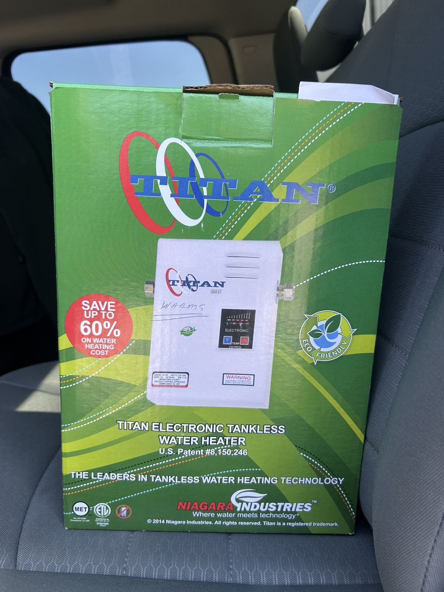 Titan tankless water heater