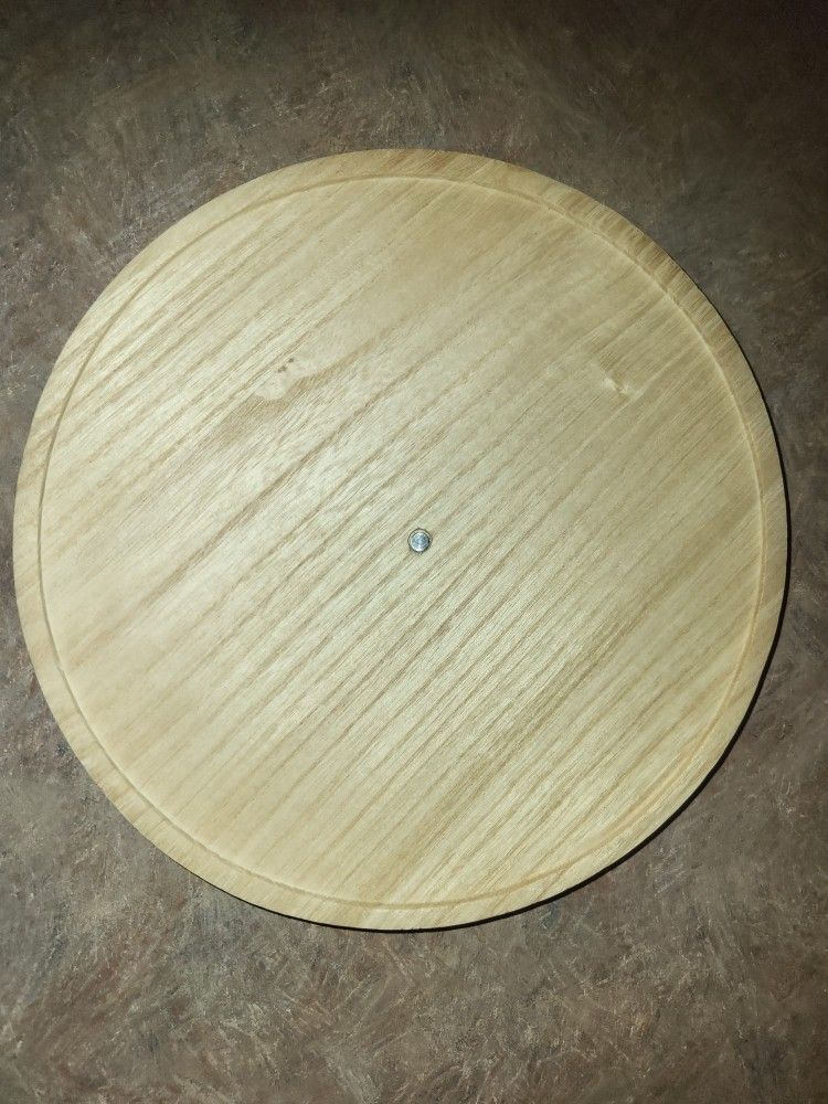 iDesign Set of 3 Natural Paulownia Wood Lazy Susan Turntables, 10.5" x 1.2" x 10.5”