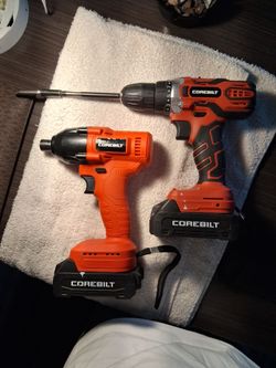 Corebilt Cordless Drill and Impact Driver Set