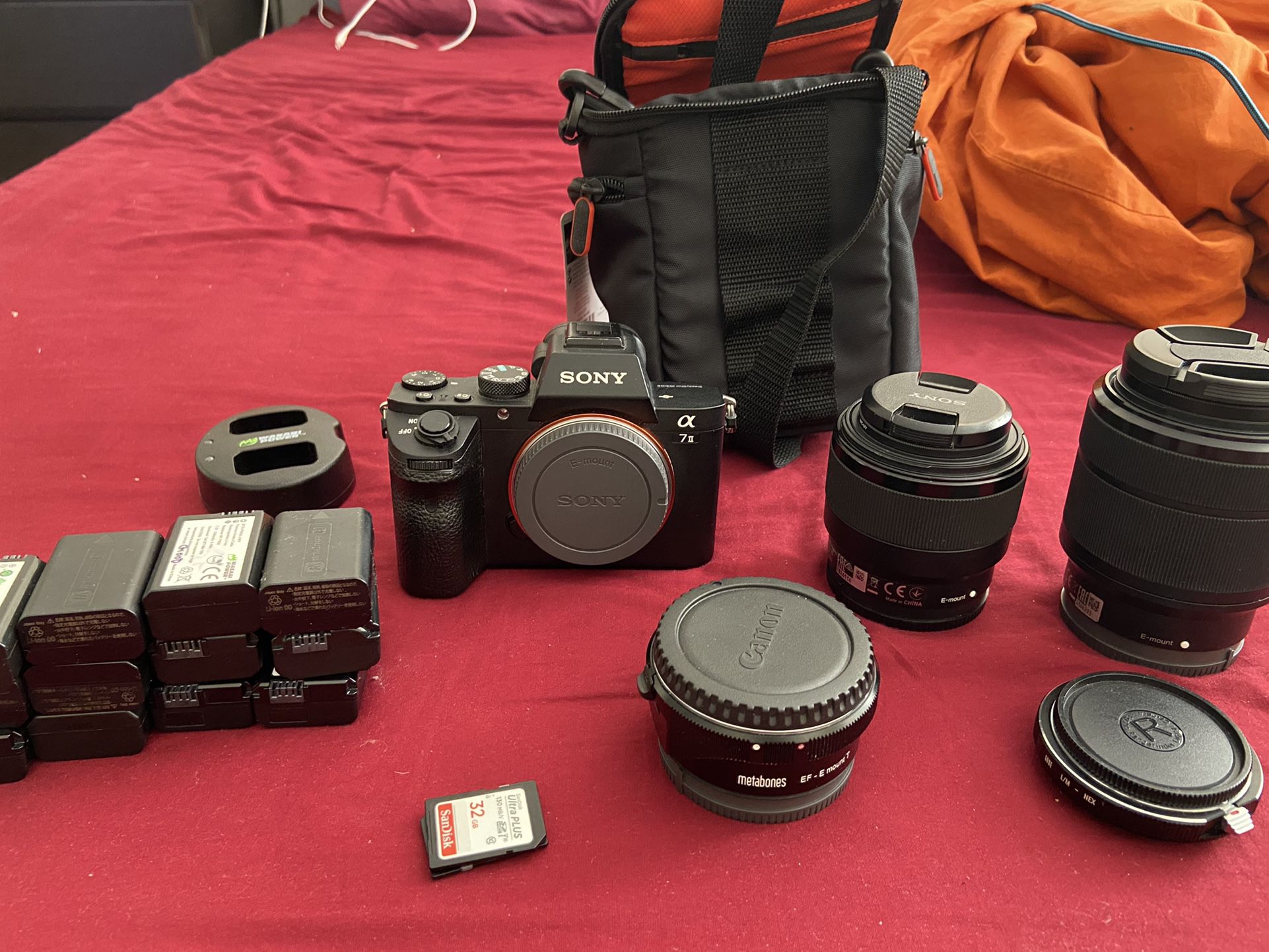 Sony A7II with accessories