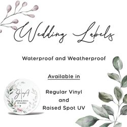 wedding thank you labels