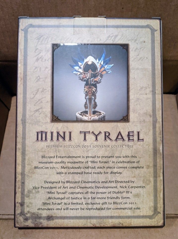 Diablo 3 III Mini Tyrael Statue Blizzcon 2011 Blizzard NEW