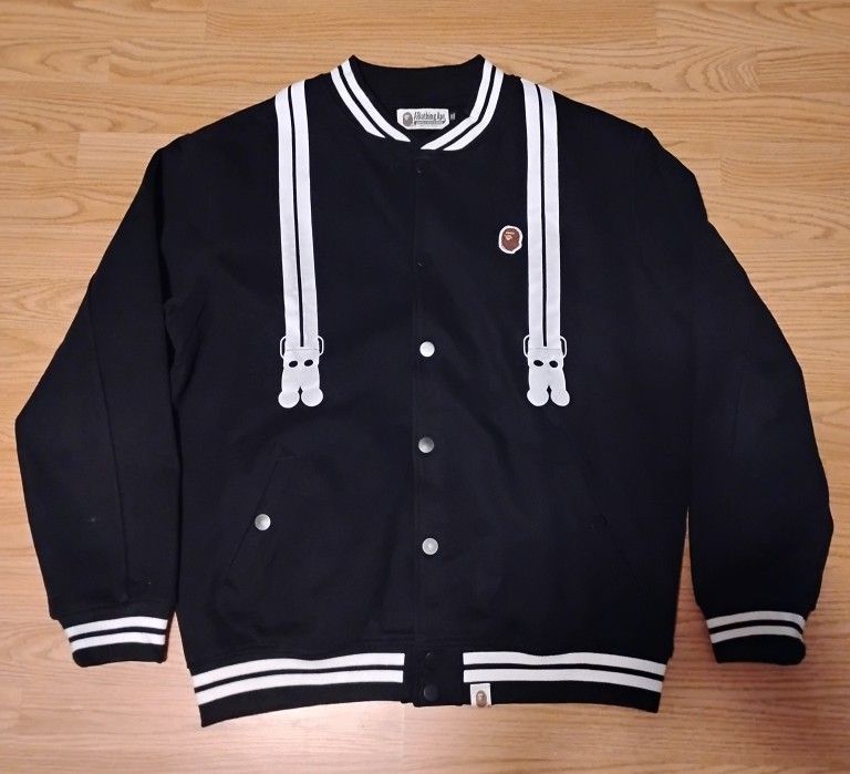 A Bathing Ape BAPE Jacket Suspenders Jacket Size XXL (Fits Like XL) 100% Authentic 
