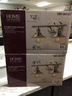 2 LIGHT VANITY FIXTURES