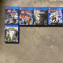 PS 4 Games Set Of 5