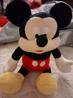 Plush Mickey mouse piggy bank