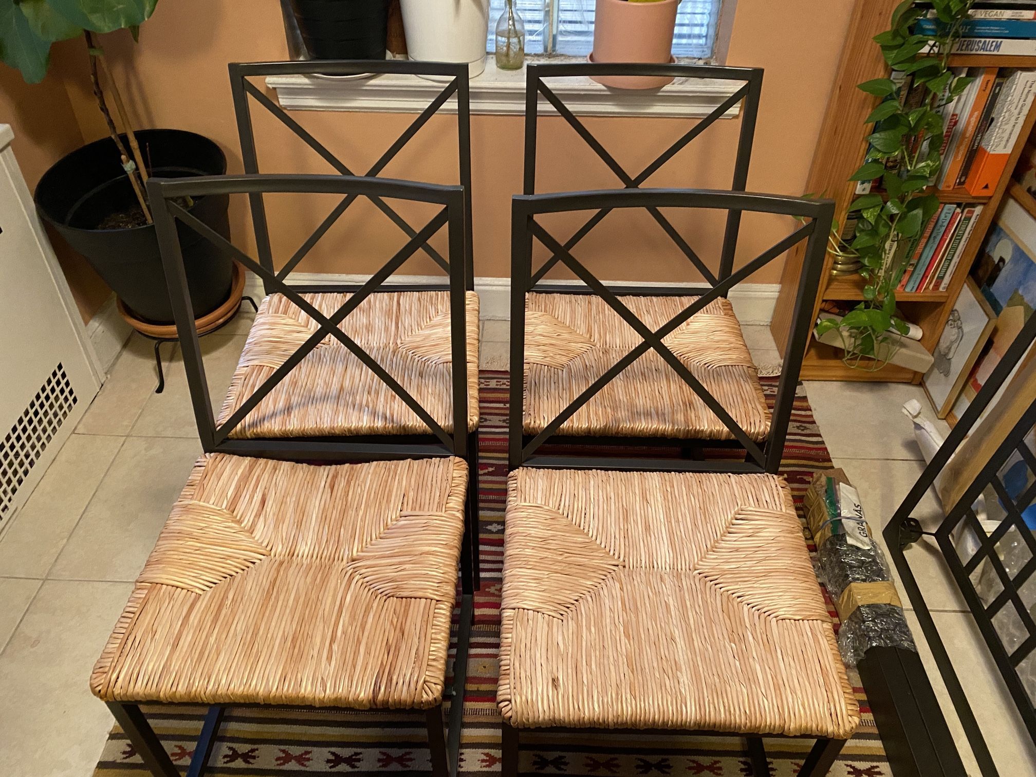 Set of 4 IKEA Metal Dining Chairs