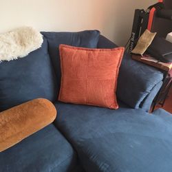 Ashley® Darcy Blue Chaise Sofa
